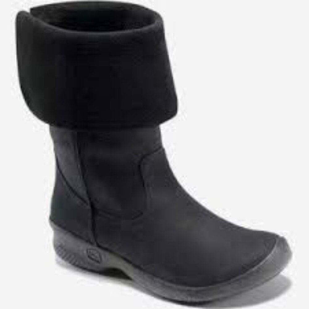 Keen Women's Black Arabella Bern 1009377 Leather Mid-Calf Winter Boot Size 8‎